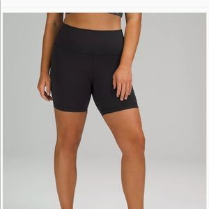 Lululemon wunder train high rise biker short 6”